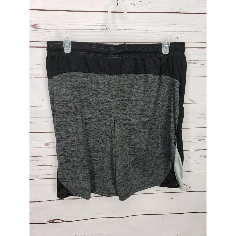 Zone Pro XL gray‎ black silver Athletic Gym Running mens Shorts